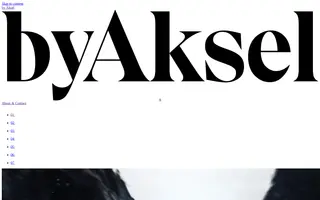 byAksel homepage website preview