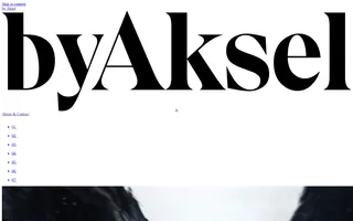 byAksel homepage website preview