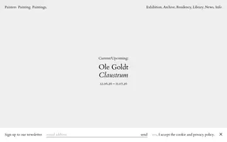 Painters Painting Paintings homepage website preview