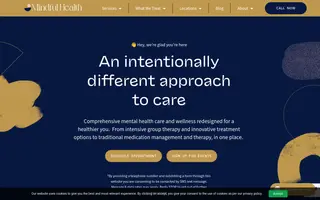 Mindful Health homepage website preview