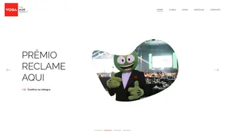 Voga homepage website preview