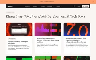 Kinsta homepage website preview