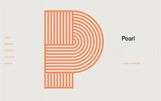 Pearl homepage website preview
