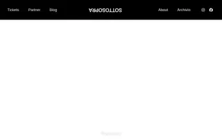Sottosopra homepage website preview