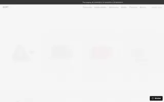 SORT homepage website preview