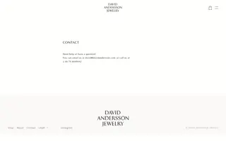 David Andersson homepage website preview