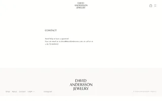 David Andersson homepage website preview