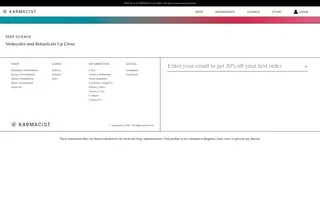 Karmacist homepage website preview