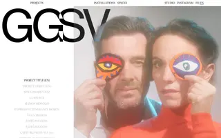 GGSV homepage website preview