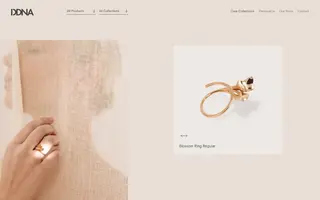 DDNA homepage website preview