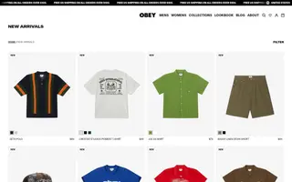 OBEY homepage website preview