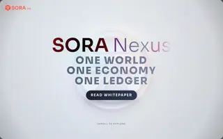 SORA homepage website preview
