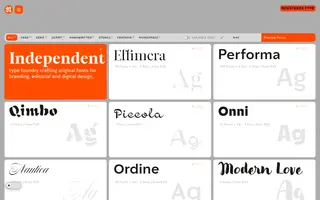 Resistenza Type homepage website preview