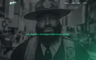 Benji Messmer homepage website preview