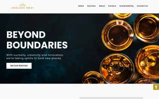 Endless West homepage website preview