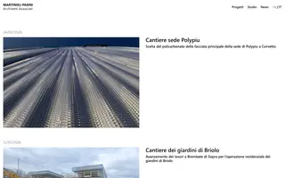 Martinoli Pasini homepage website preview