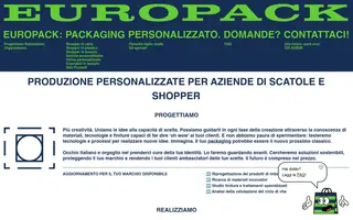 EuroPack homepage website preview