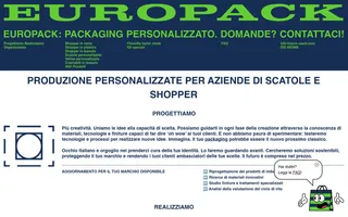 EuroPack homepage website preview