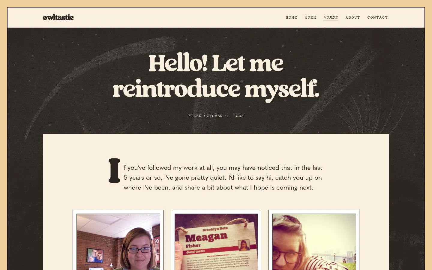 Owltastic Blog / Article desktop website screenshot