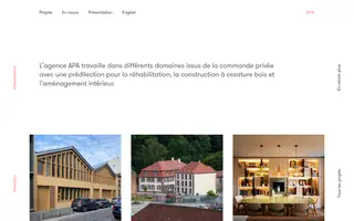 APA homepage website preview