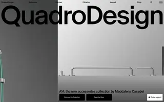 QuadroDesign homepage website preview