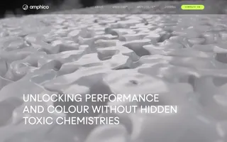 Amphico homepage website preview