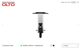 Olto homepage website preview
