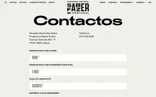 Saber Fazer Portugal homepage website preview