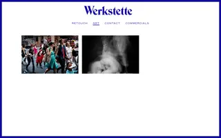 Werkstette homepage website preview