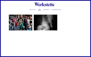 Werkstette homepage website preview