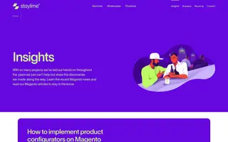 Staylime homepage website preview