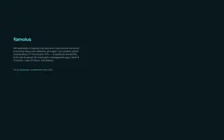 Famolus homepage website preview
