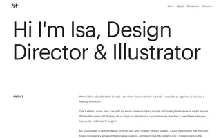 Isabel Sousa homepage website preview