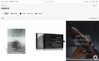 Anoeses homepage website preview