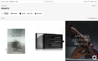 Anoeses homepage website preview