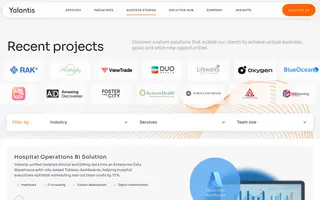 Yalantis homepage website preview