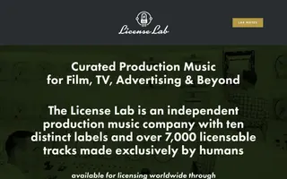 The License Lab homepage website preview