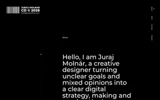 Juraj Molnár homepage website preview