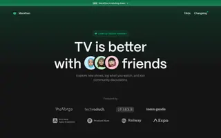 Marathon homepage website preview