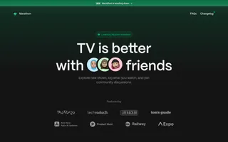 Marathon homepage website preview