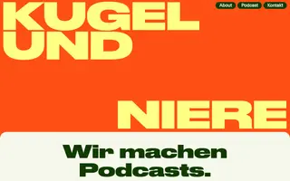 Kugel und Niere homepage website preview