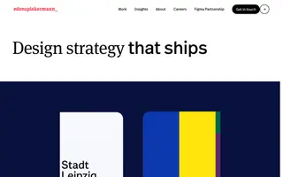 Edenspiekermann homepage website preview