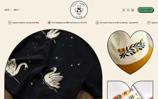 Stay Home Club homepage website preview