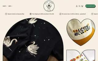 Stay Home Club homepage website preview