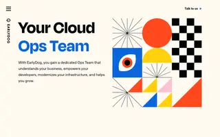EarlyDog homepage website preview