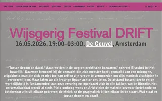 Festival DRIFT homepage website preview