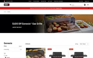 Weber homepage website preview