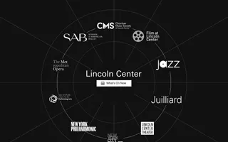 Lincoln Center homepage website preview