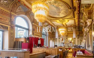 Le Bibent homepage website preview