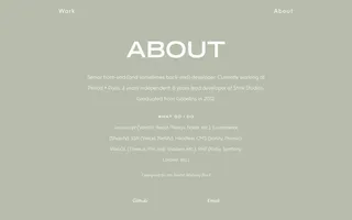 Jonas Folletête homepage website preview